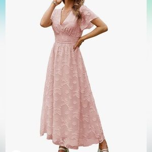 Pink maxi dress